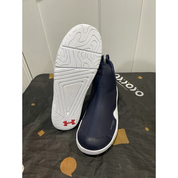 New Men’s Sz 9 Under Armour Charged Shoreman Deck Boots Fishing Boots Rain Boots - Picture 5 of 7